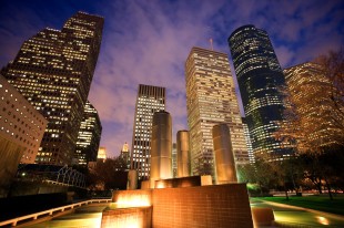 Houston at night.