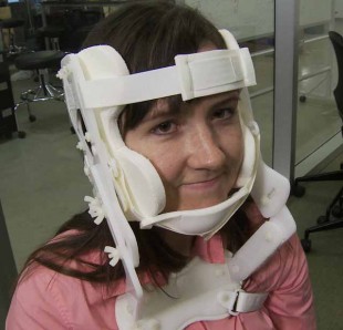 Student wearing HeadCase