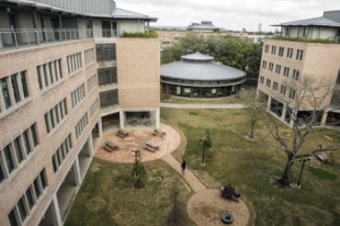 McMurtry College quadrangle following the renovation