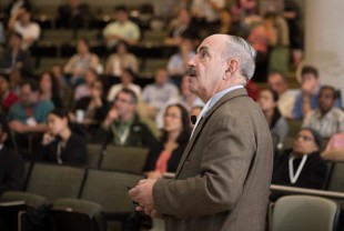 Robert Weinberg speaking at the 2015 Hallmarks of Cancer Symposium