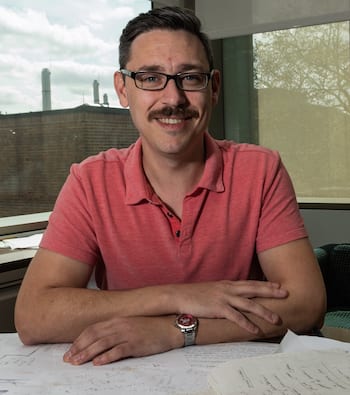 Rice University theoretical physicist Kaden Hazzard has won a National Science Foundation CAREER Award to create algorithms that aim that will advance the creation of novel quantum matter. (Credit: Jeff Fitlow/Rice University)