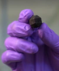 Rice University chemists discovered that stir bars covered in PTFE, also known as Teflon, react with chemicals in an unexpected way during the modification of nanotubes through Billups-Birch reduction. The bars that start out (and usually stay) white turn black in the solution and alter the results. (Credit: Photo by Brandon Martin/Rice University)