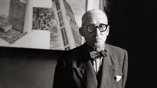 Charles-Edouard Jeanneret, better known as Le Corbusier, in his atelier, 1955. (Photo by Imagno/Getty Images)