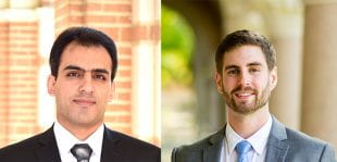 Robatjazi (left) and Swearer (right) are the first two Rice graduate students to win the prestigious award while pursuing their Ph.D.s.