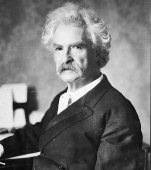 A portrait of American writer Mark Twain (Samuel Clemens, 1835 - 1910), circa 1900. (Photo by Hulton Archive/Getty Images)