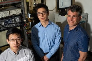 Rice University physicists Liyang Chen, Panpan Zhou and Doug Natelson
