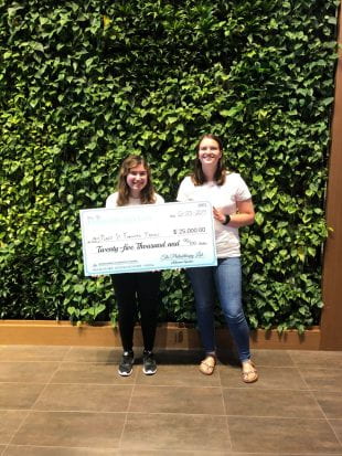 Lindsey Josephs and Thresa Skeslien-Jenkins won $25,000 in grant money for Houston nonprofit Plant It Forward Farms at the 2019 Philanthropy Lab annual conference.