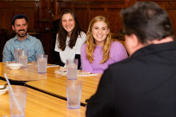Jewish Studies class dines with the 'Deli Man' himself (Photos by Yi Luo)