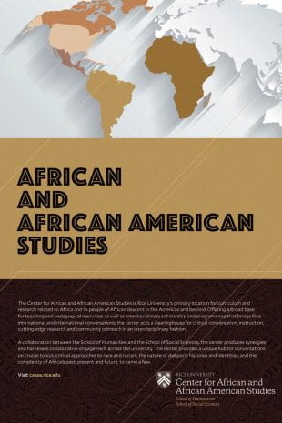 The Center for African and African American Studies (CAAAS) will be introduced Oct. 16 with a reception in the Humanities courtyard from 5:30-7:30 p.m.