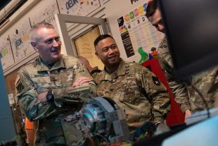 Gen. John Murray of U.S. Army Futures Command at Rice's OEDK in April 2019