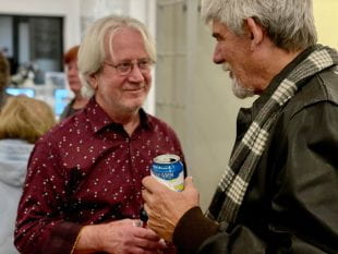 Houston folk legend Vince Bell chatted with fans Nov. 14 before the screening of "For the Sake of the Song."