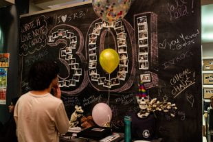 Rice Coffeehouse celebrated its 30th anniversary Dec. 3.(Photo by Jeff Fitlow)
