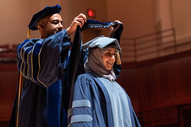 Rice hosted its first December convocation Dec. 9 in the Stude Concert Hall inside Alice Pratt Brown Hall. (Photo by Jeff Fitlow, video by Brandon Martin)