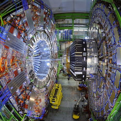 The Compact Muon Solenoid experiment at the European Organization for Nuclear Research's Large Hadron Collider. 